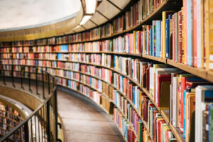 Libros en la biblioteca