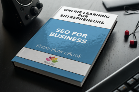 Mockup ebook ENAD SEO For Business (SEO yrityksille)