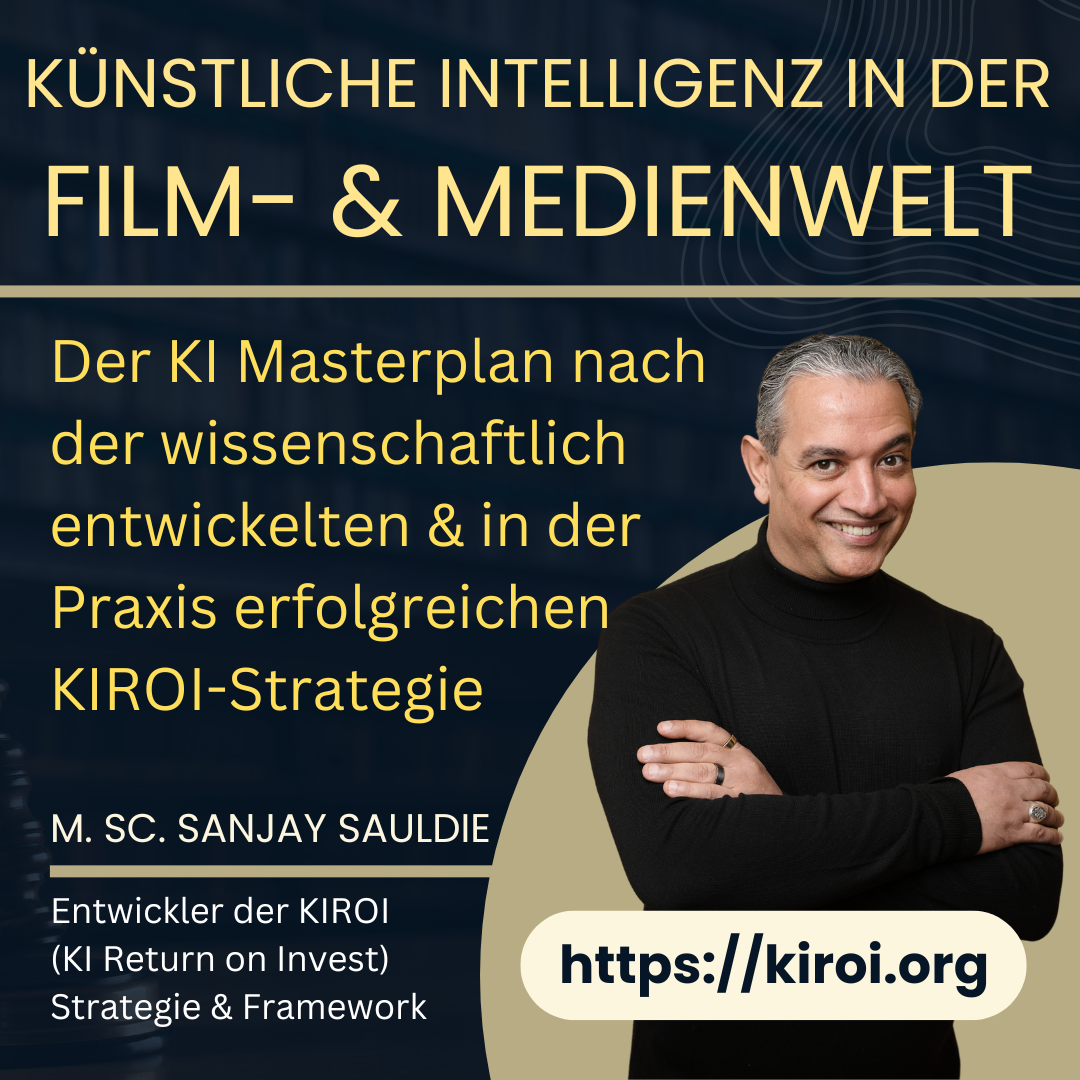 KIROI Masterplan: Künstliche Intelligenz in der Film- & Medienwelt (MOVIE MEETS MEDIA, August 2024, Berlin)